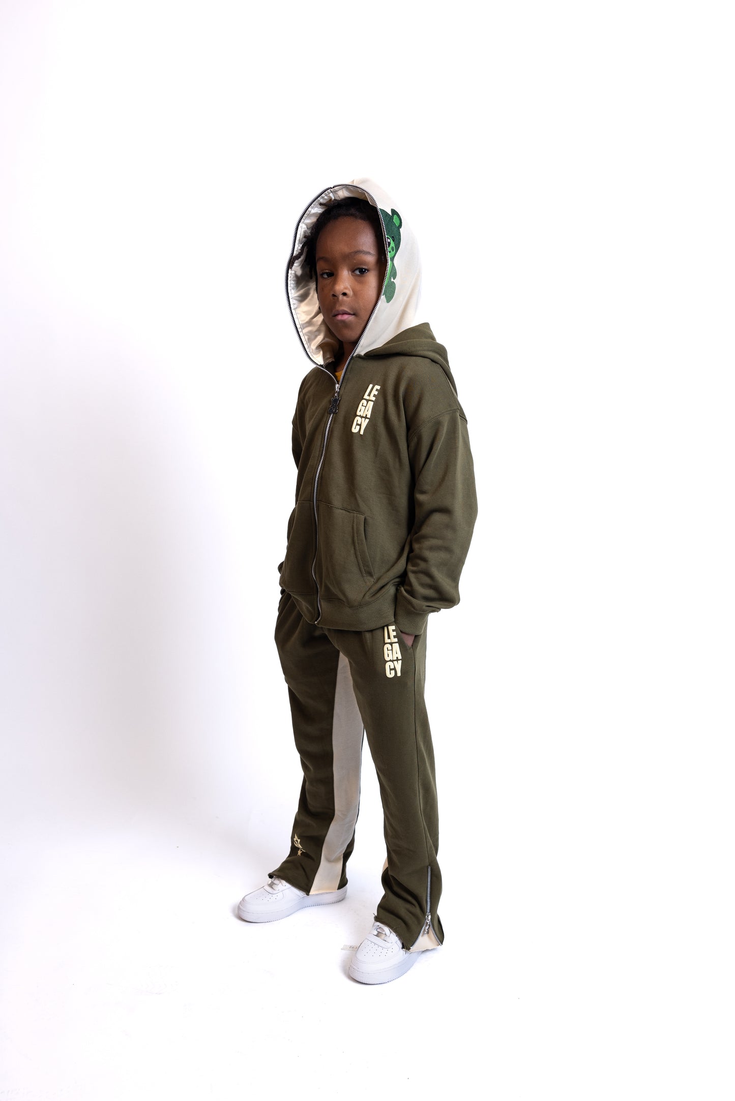 MONEY GREEN Flared Tracksuit