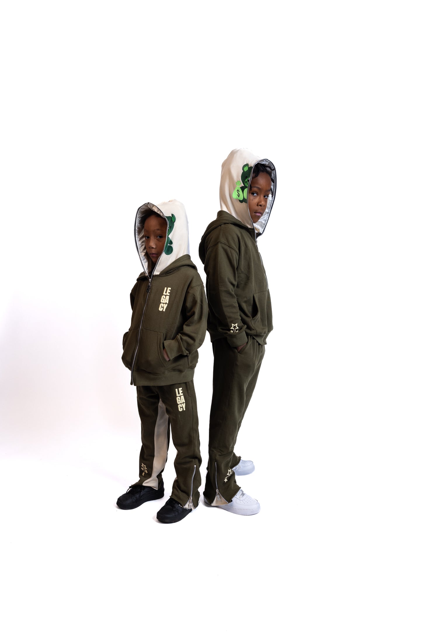 MONEY GREEN Flared Tracksuit