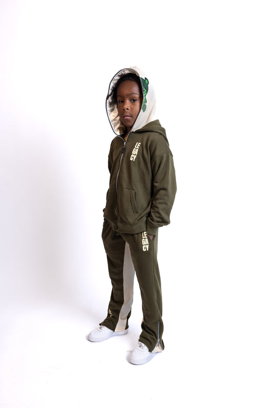 MONEY GREEN Flared Tracksuit